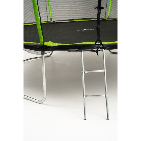 Батут пружинный с защитной сеткой Calviano 374 см - 12ft INSIDE master green