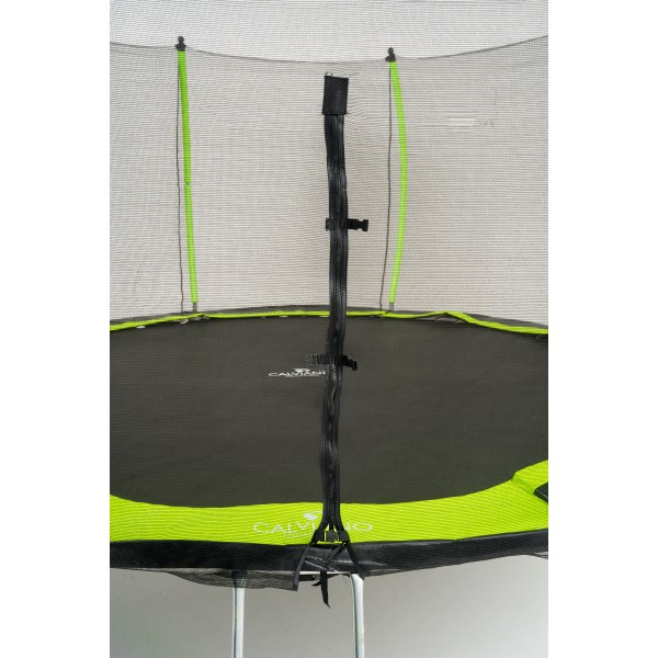 Батут пружинный с защитной сеткой Calviano 374 см - 12ft INSIDE master green