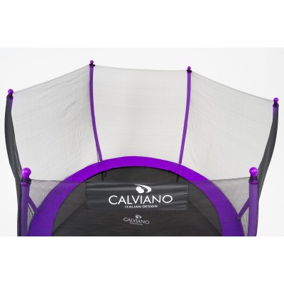  Батут пружинный с защитной сеткой Calviano 312 см - 10ft INSIDE master purple