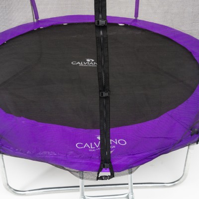  Батут пружинный с защитной сеткой Calviano 312 см - 10ft INSIDE master purple