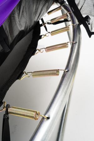 Батут пружинный с защитной сеткой Calviano 374 см - 12ft INSIDE master purple