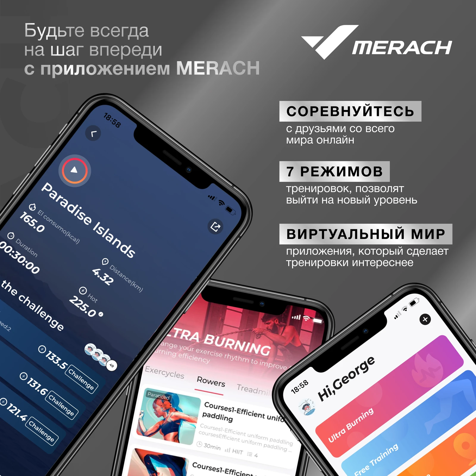 Спин-байк домашний MERACH MR-S01 с автоматическим углом наклона