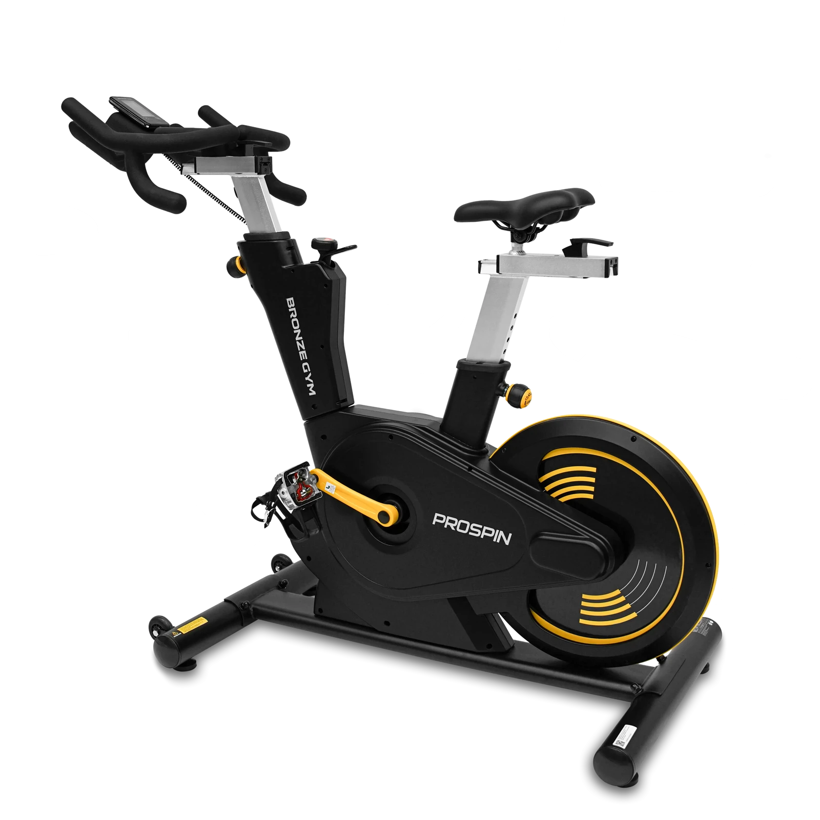 Спин-байк с консолью профессиональный BRONZE GYM PROSPIN