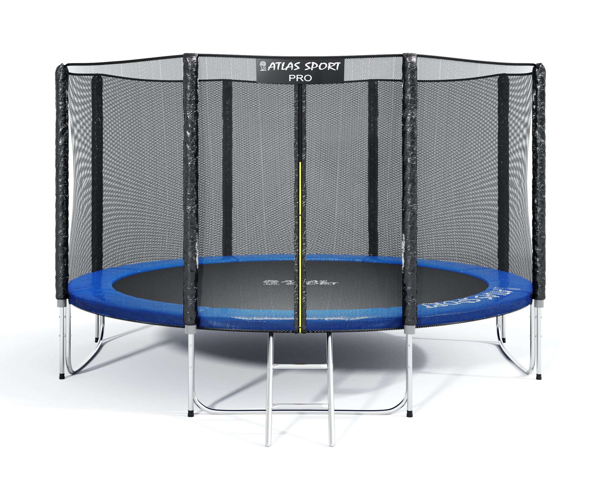 Батут Atlas Sport 435 см (14ft) PRO (усиленные опоры) BLUE